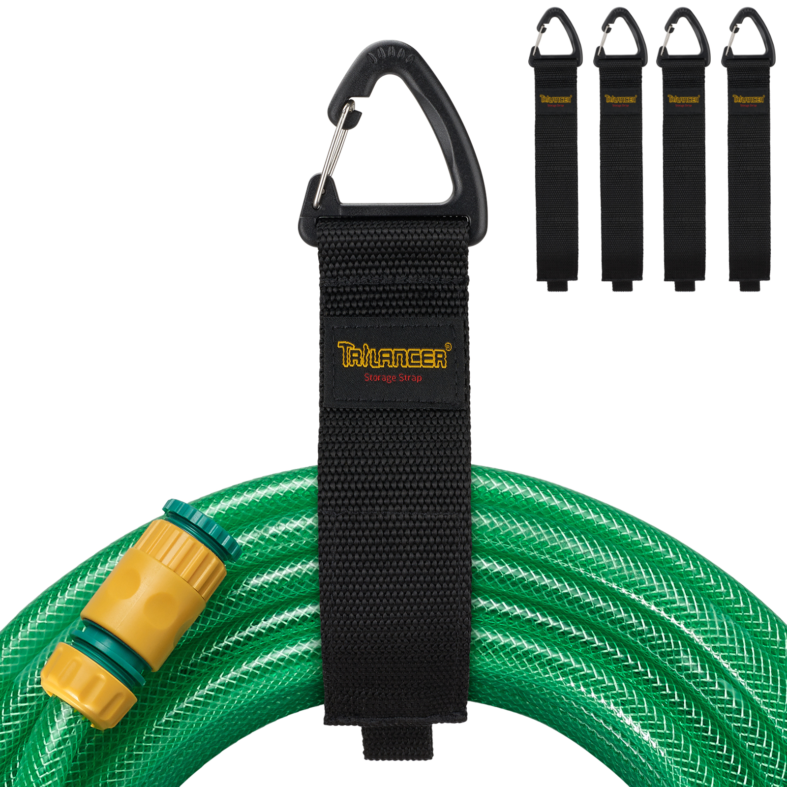 Trilancer Hook-and-Loop Storage Straps with Triangular Buckle to Hang on Walls for Cables, Wires, Rope, Hoses, Organization for Home, Garage or Workshop（4L）