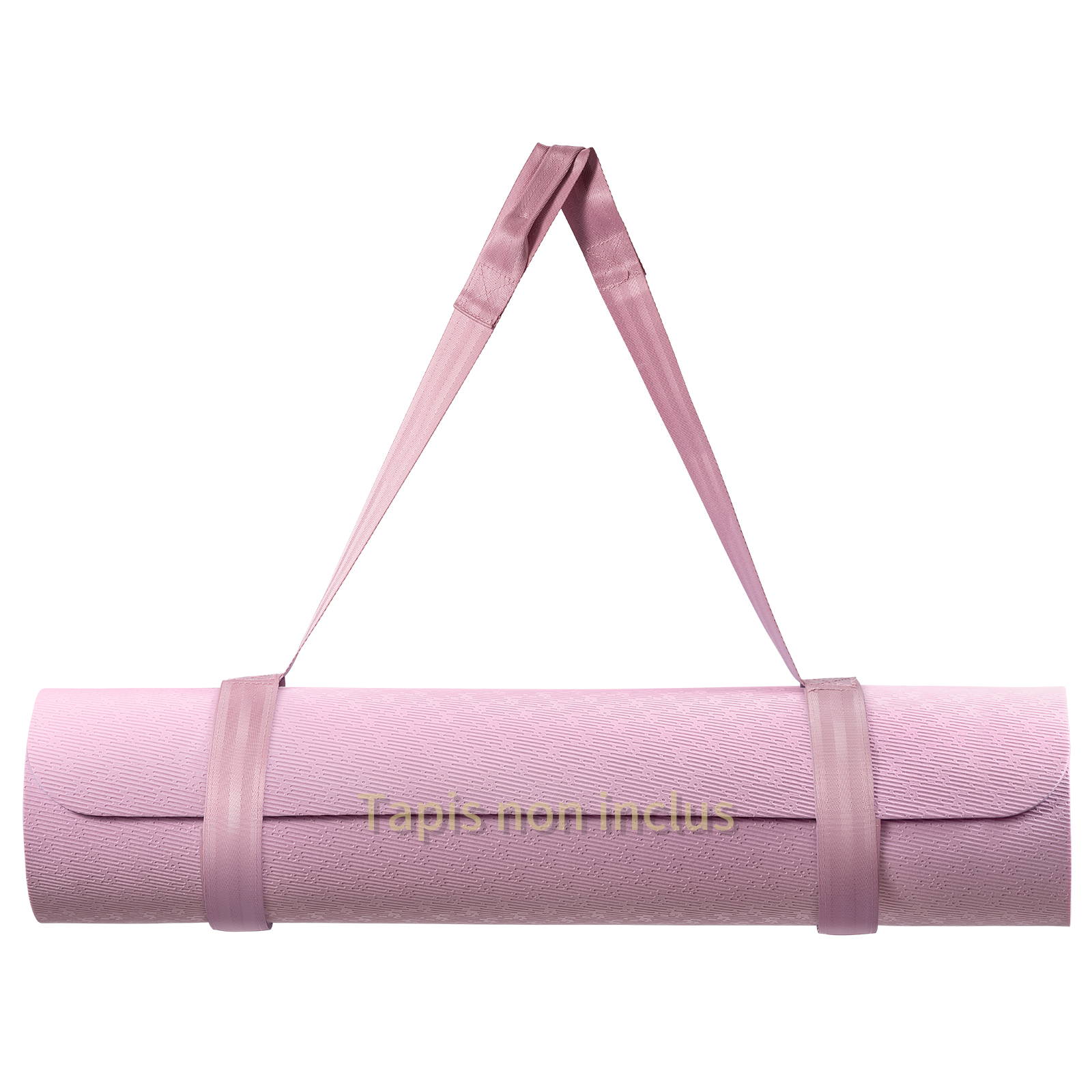 Trilancer Adjustable Yoga Mat Strap With Hook and Loop Closure, Yoga Mat Holder Carrier, for Carrying, Storing, and Organizing Yoga Mat of Various Sizes (Pink) - Mat Not Included